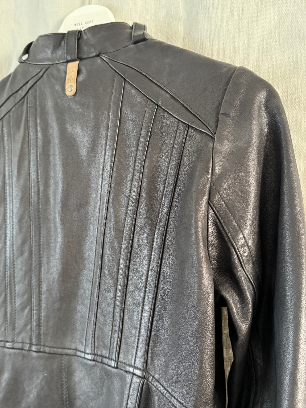Vintage Mackage Black Leather Jacket Size Small